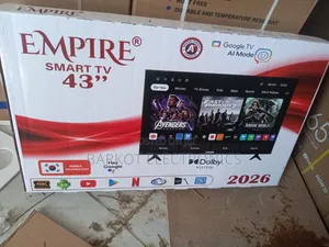 Empire Smart Led TV 43 Inch 4k Andraid Doubel Gelass 2026 Hifi Speaker