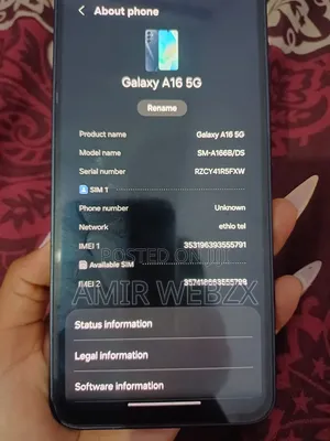 New Samsung Galaxy A16 5G 128 GB Black