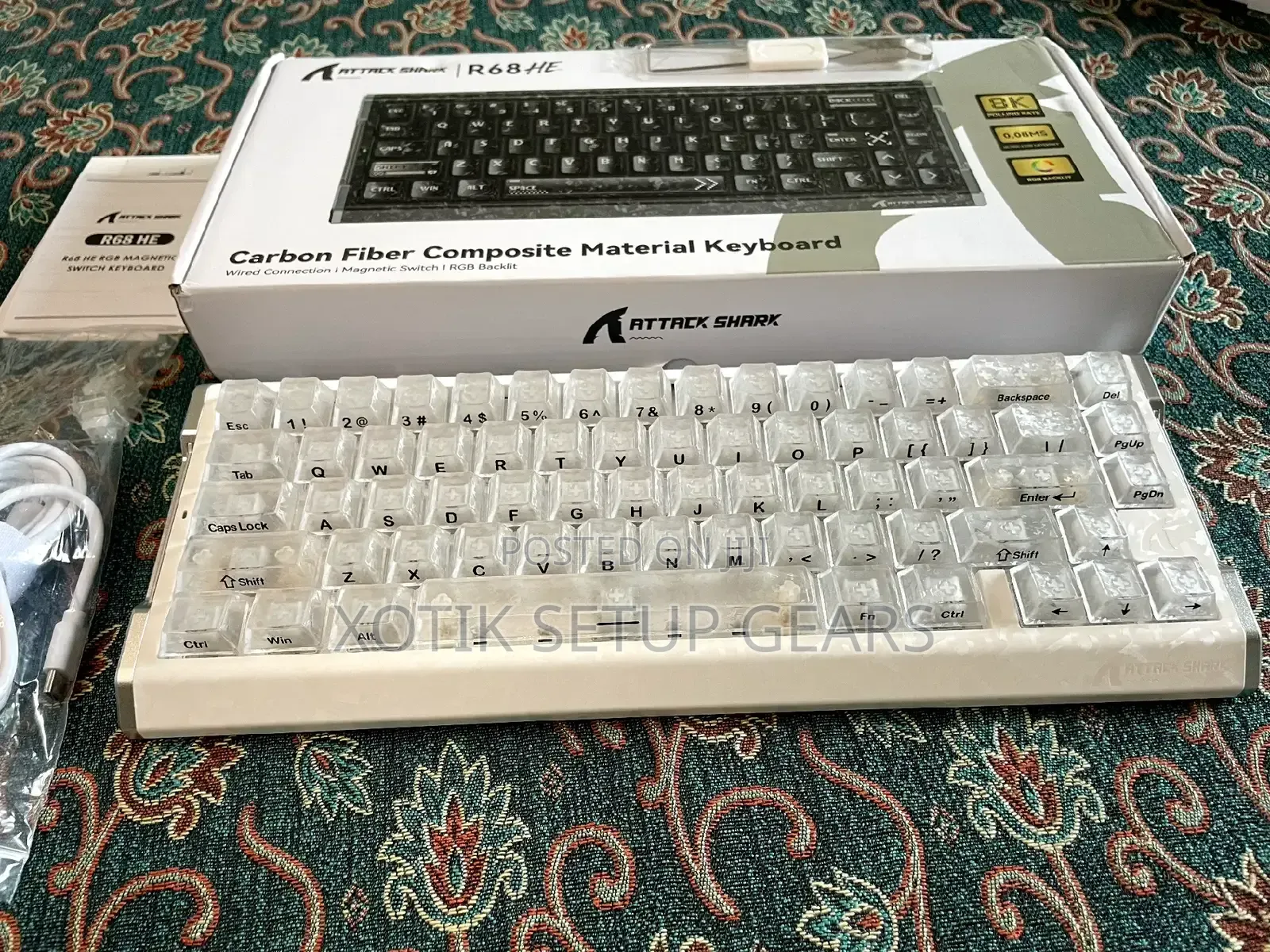 ATTACK SHARK R68 HE Magnetic Switch Keyboard - Rapid Trigger Keyboard