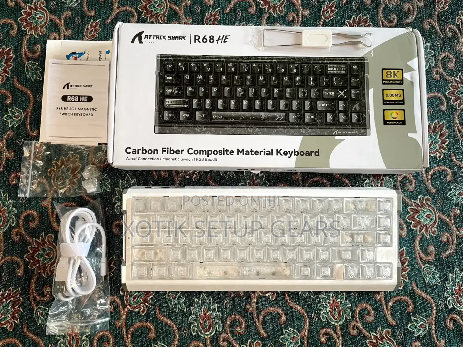 ATTACK SHARK R68 HE Magnetic Switch Keyboard - Rapid Trigger Keyboard
