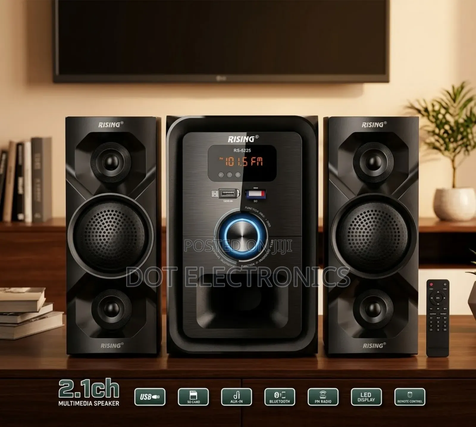 RISING RS-5225 2.1ch Multimedia Speaker System