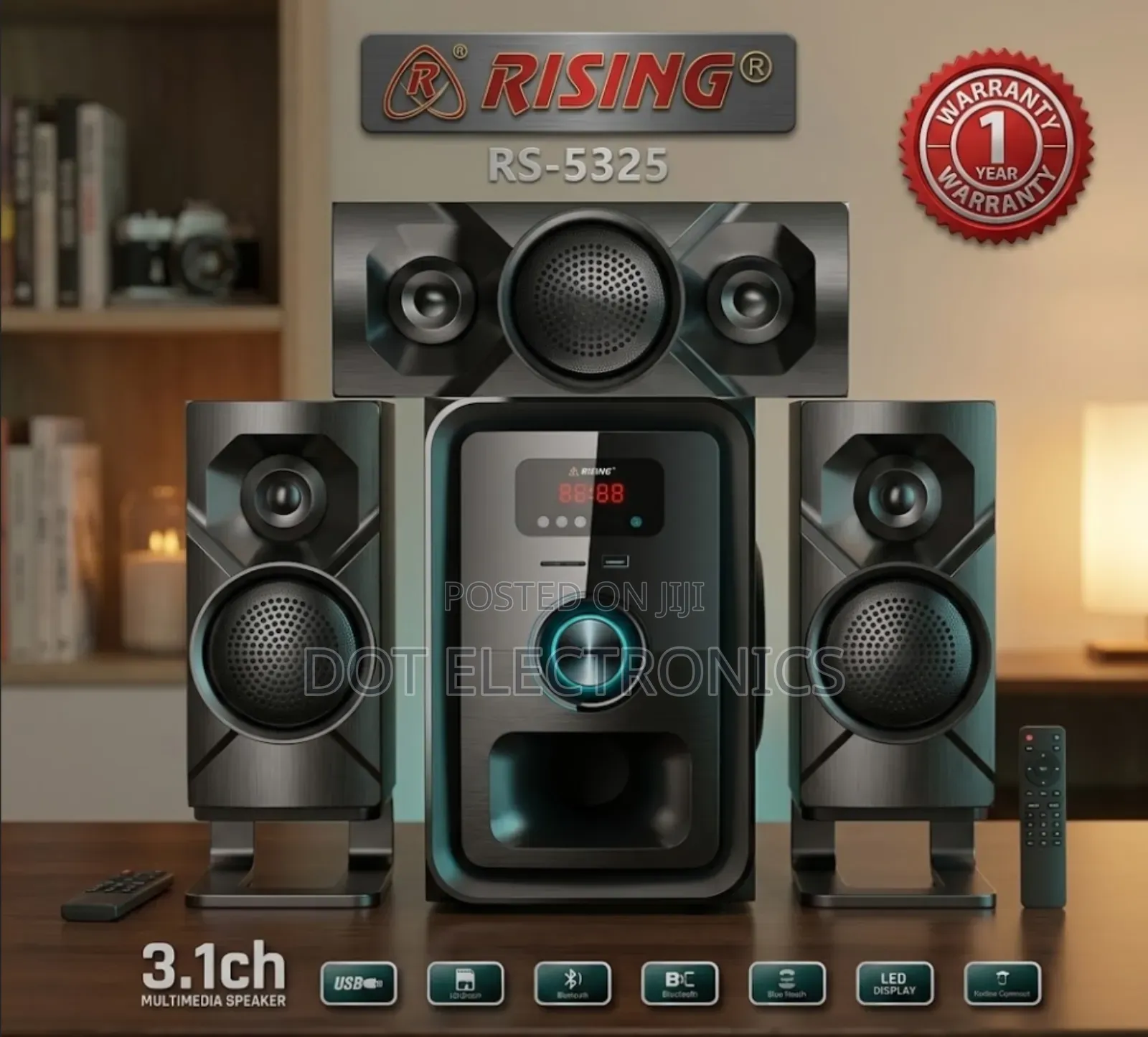 RISING RS-5325 3.1ch Multimedia Speaker System