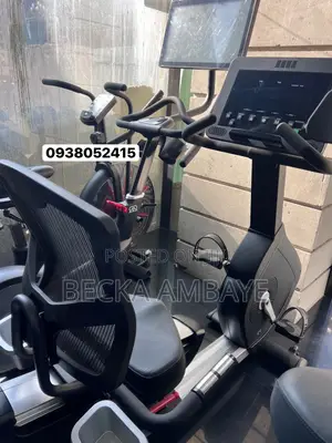 ዘመናዊ ባለ መደገፊያ የጂም ብስክሌት / Premium Commercial Recumbent Exercise Bike