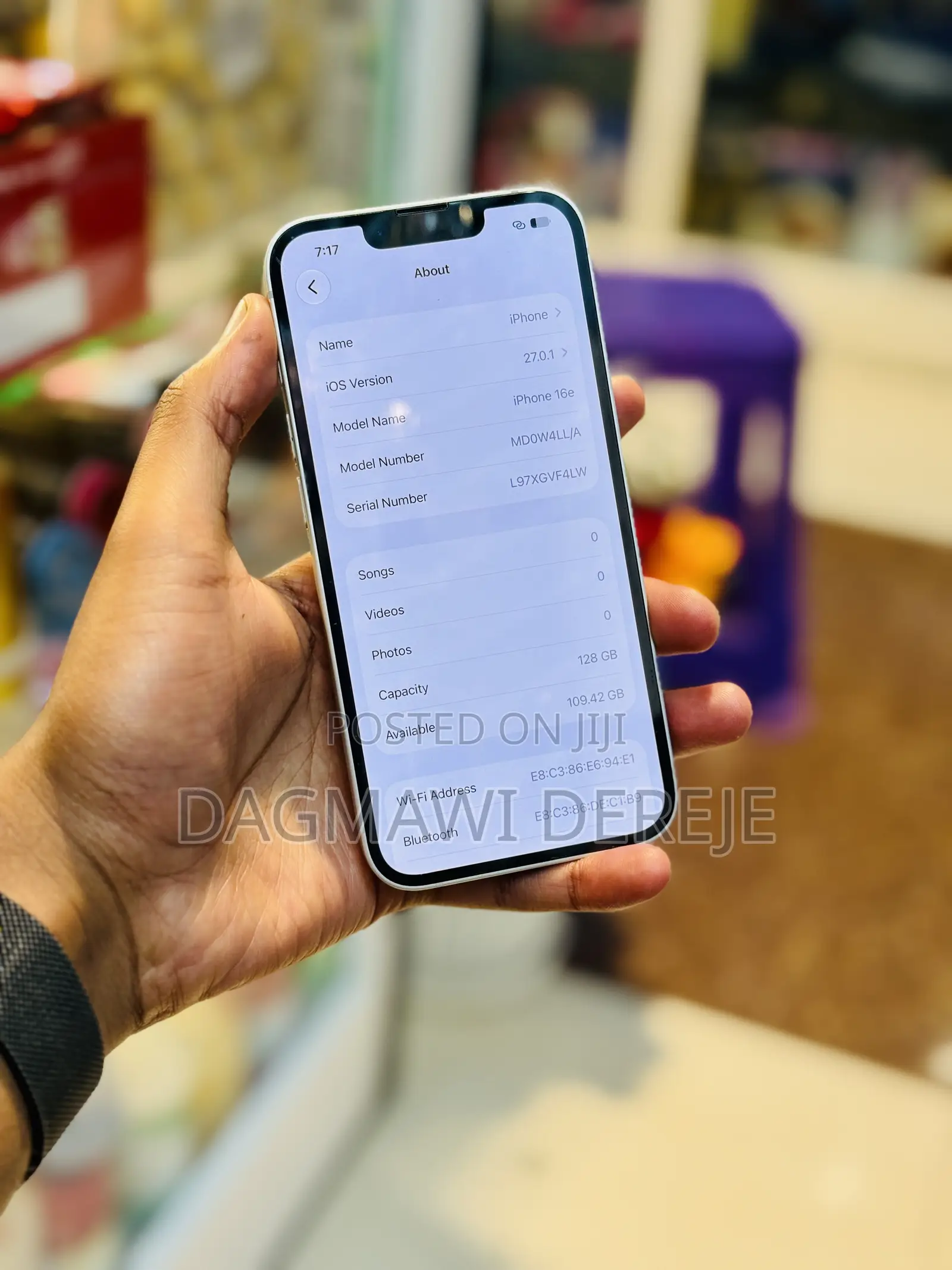 New Apple iPhone 16e 128 GB White