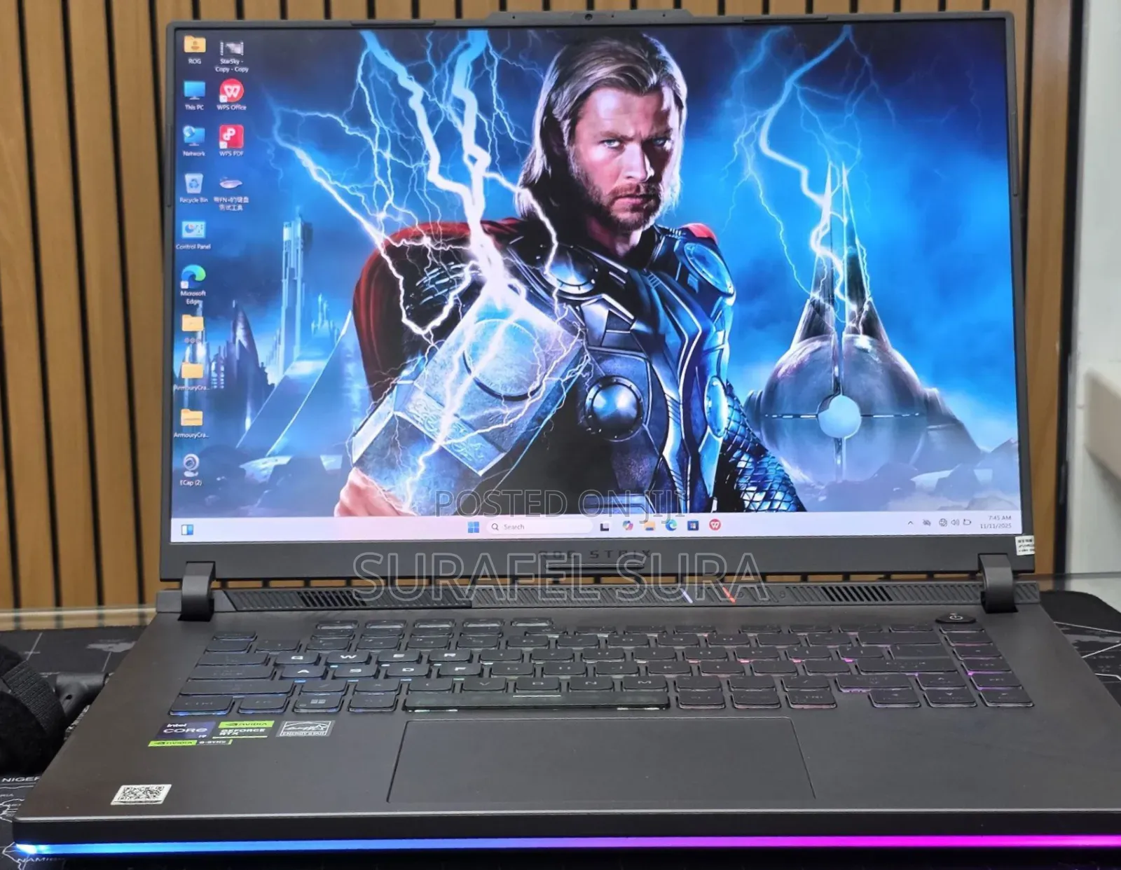 New Laptop Asus ROG Strix G16 16GB Intel Core i9 SSD 1T