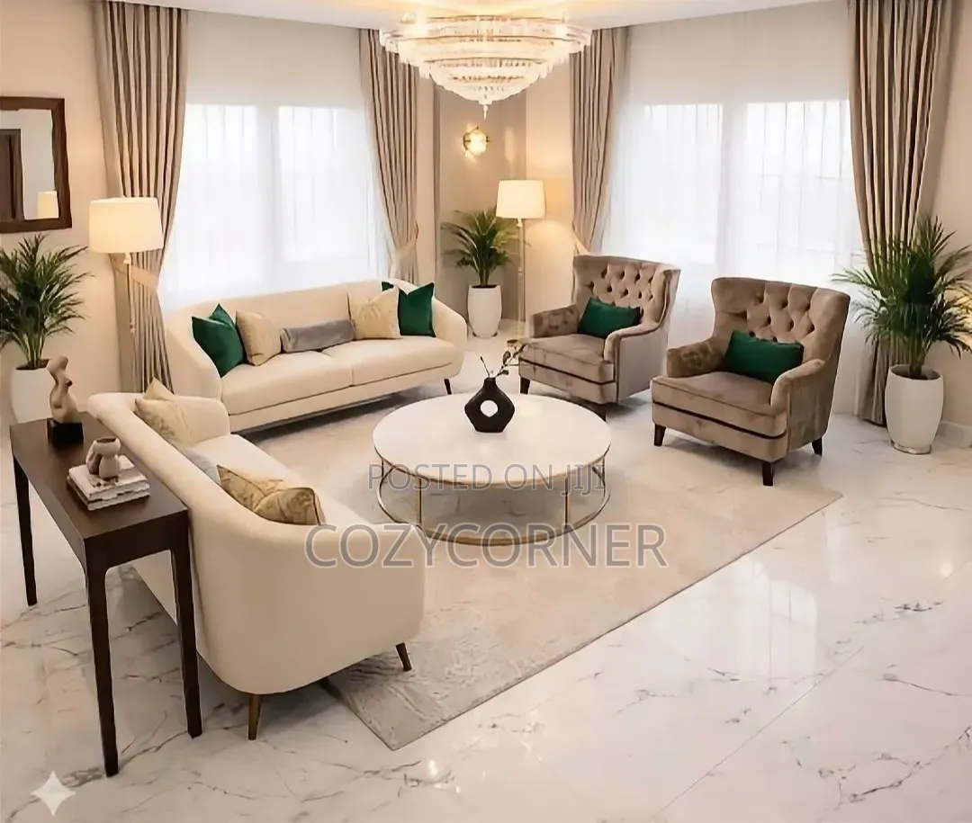 Order 8 Seater Sofa Set Qualified for Elevated Living Room. ሶፋ