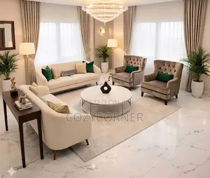 Order 8 Seater Sofa Set Qualified for Elevated Living Room. ሶፋ