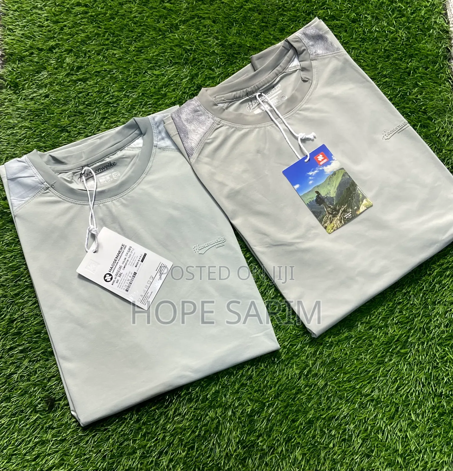 ኦሪጅናል HAOSENWEIKE ፕሪሚየም ድራይ-ፊት (Ice Silk) ቲሸርት