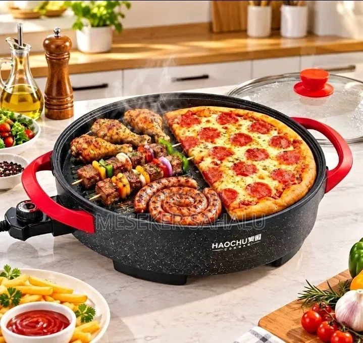 Haochu Ceramic Pizza Pan (44cm) ትልቁ