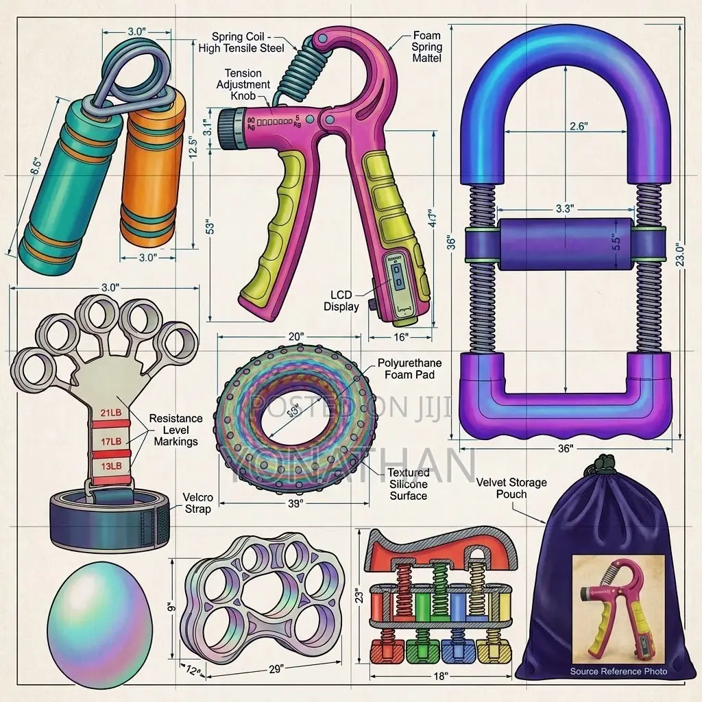 8 in 1 Hand Grip Set