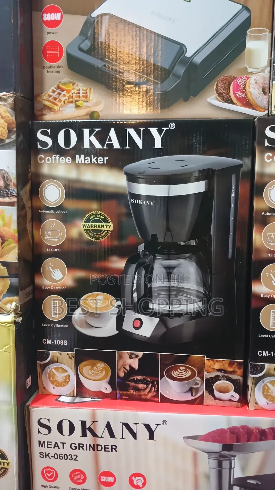Sokany Coffee Maker 12 Cups Anti-Drip Function