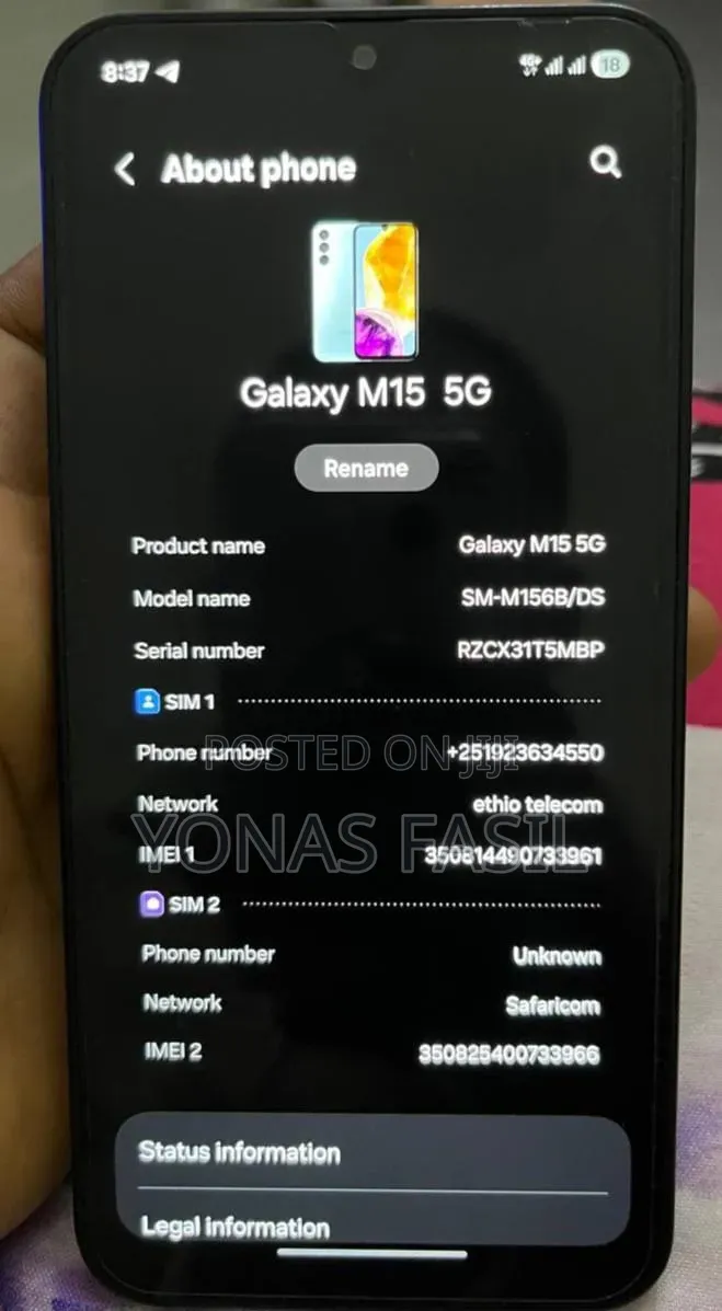 Samsung Galaxy A15 5G 128 GB Gray