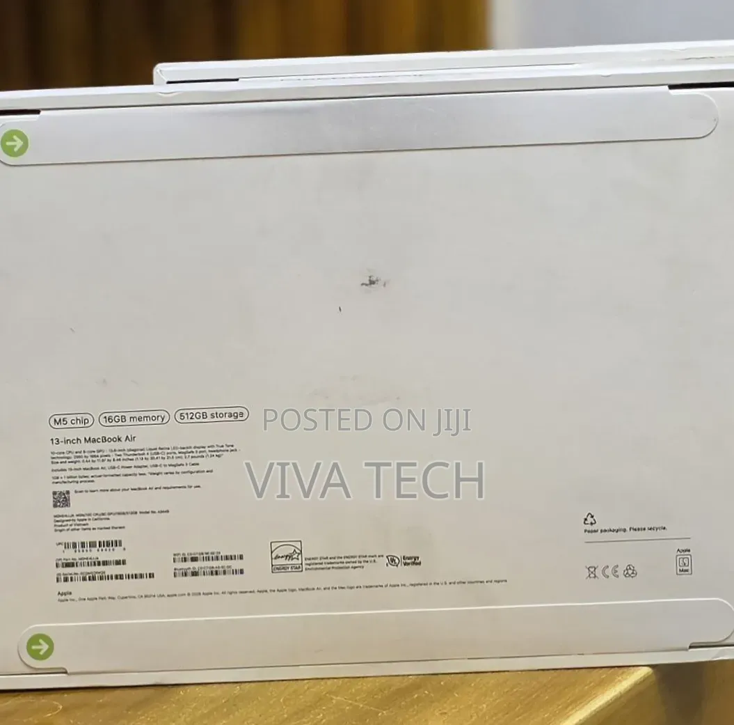 New Laptop Apple MacBook Air 2026 M5 16GB Apple M5 SSD 512GB