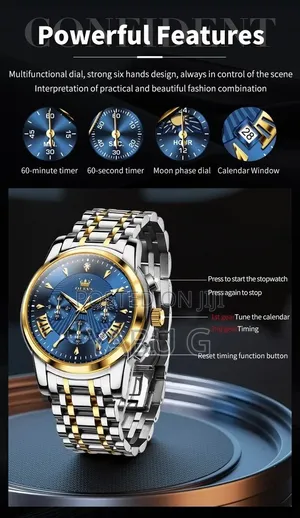 LEVS Luminous Multifunctional Male Gift Top Quality Casual Quartz