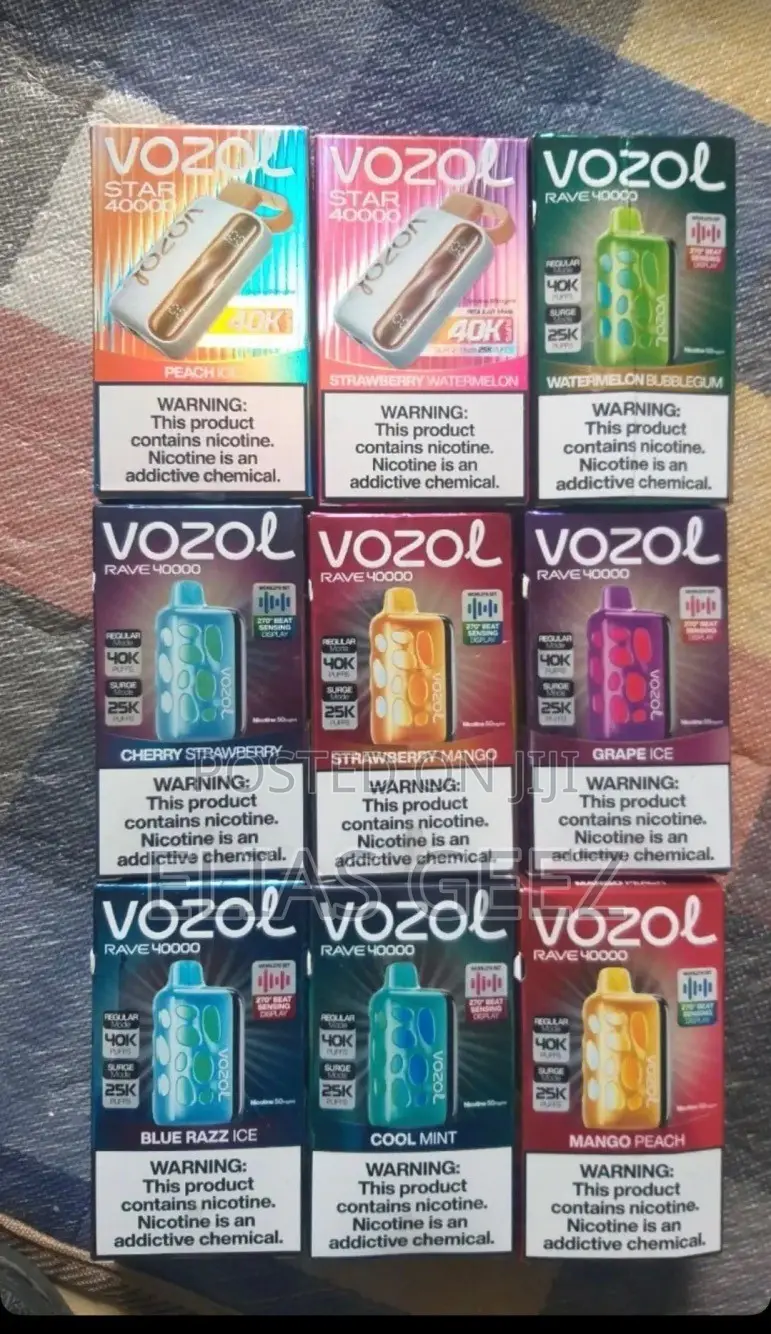 Vape Vozol 40,000 Paffe 4typs of Flavor