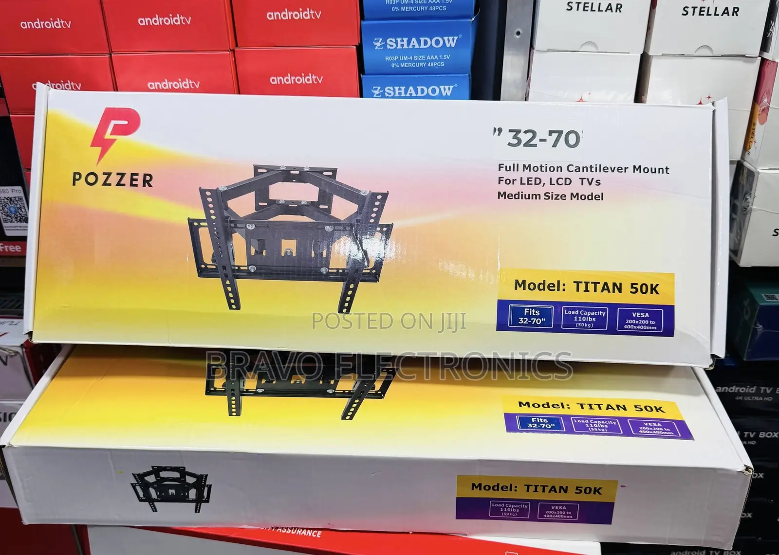 Pozzer Titan 50k TV Mount - ከ26 Inch እስከ 70 Inch