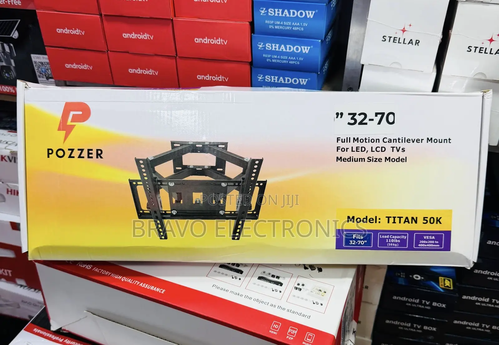 Pozzer Titan 50k TV Mount - ከ26 Inch እስከ 70 Inch