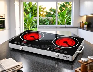 Saachi Double-Burner Infrared Electric Cooktop