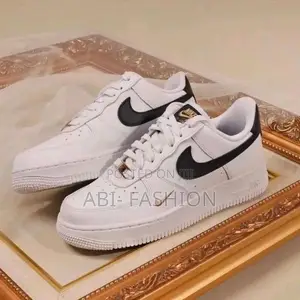 Nike Air Force 1 White Black Women | New Arrival | Sizes 36–40