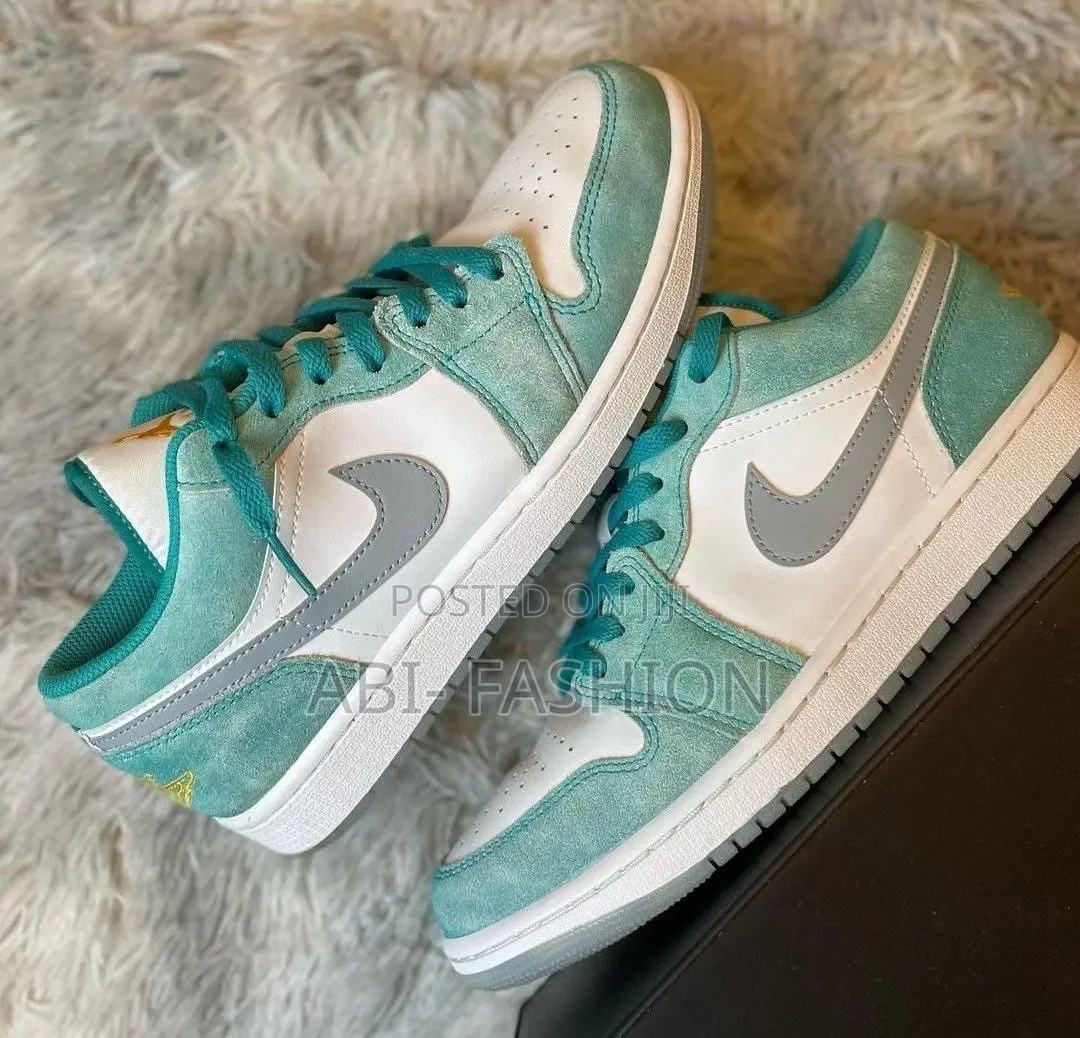 Nike Jordan 1 Low New Emerald Men | New Arrival | Sizes 40, 41, 42, 43