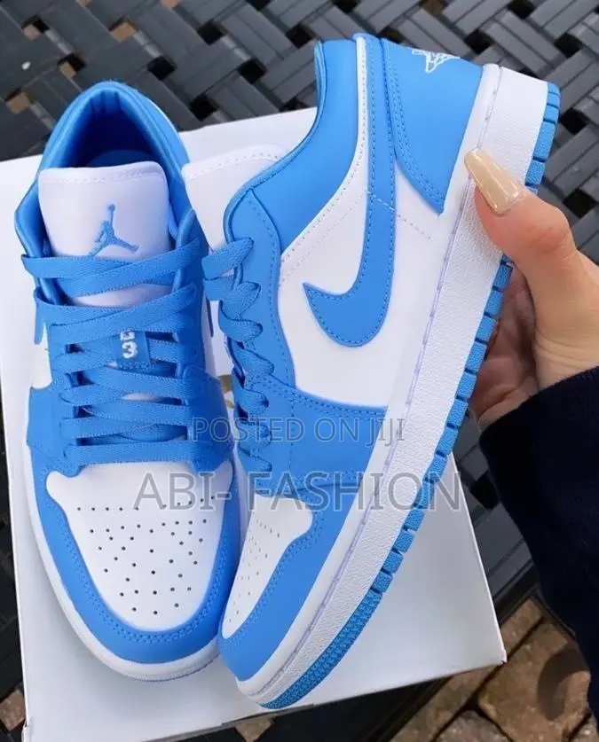 Nike Jordan 1 Low University Blue UNC Men | New Arrival | Sizes 40–44