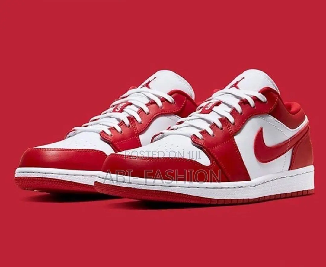 Nike Jordan 1 Low Gym Red White Men | New Arrival | Sizes 40–44