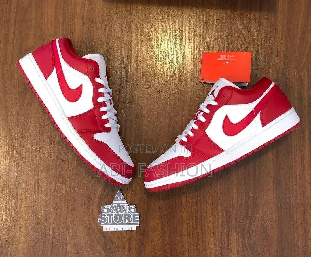 Nike Jordan 1 Low Gym Red White Men | New Arrival | Sizes 40–44