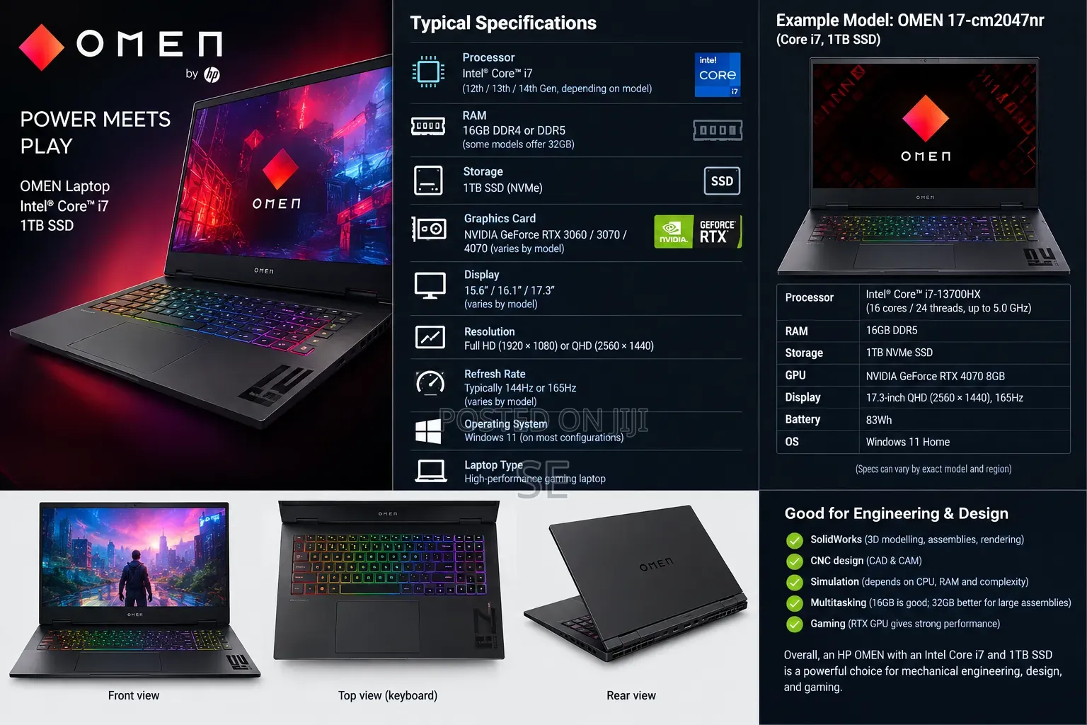 Laptop HP Omen 16 16GB Intel Core i7 SSD 1T