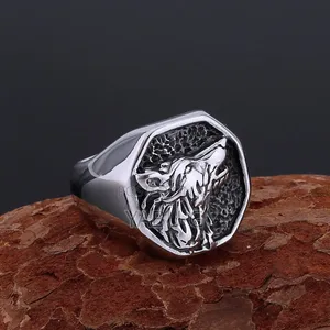 Wolf Design Stainless Stell Ring