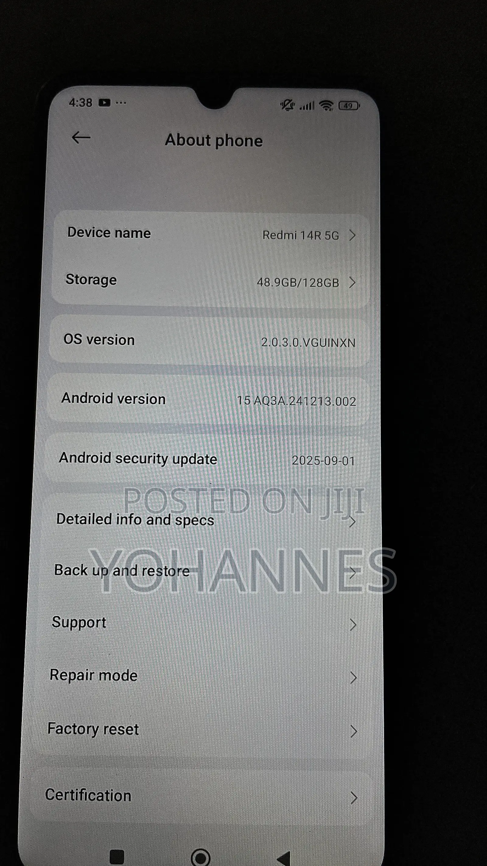 New Xiaomi Redmi 14R 128 GB Blue