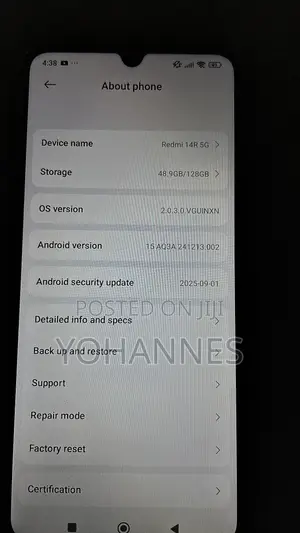New Xiaomi Redmi 14R 128 GB Blue