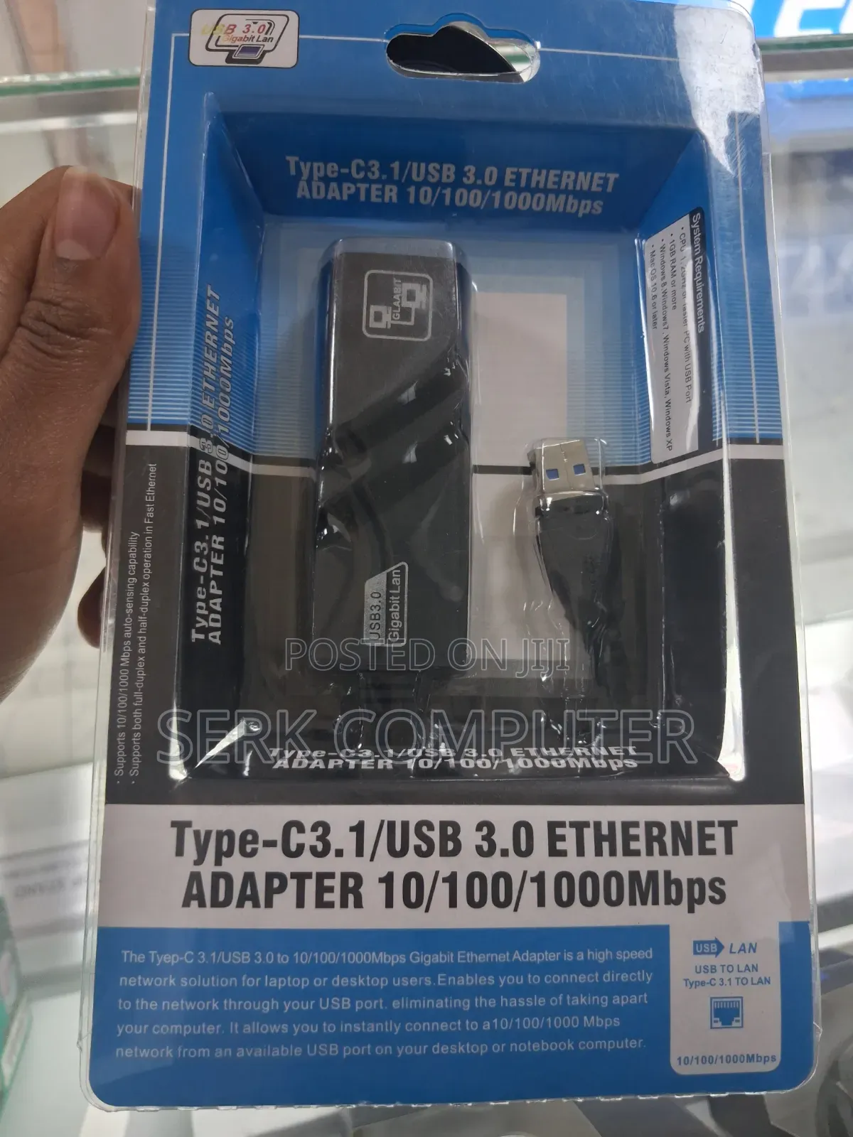 USB 3.0 / Type-C Gigabit Ethernet Adapter: