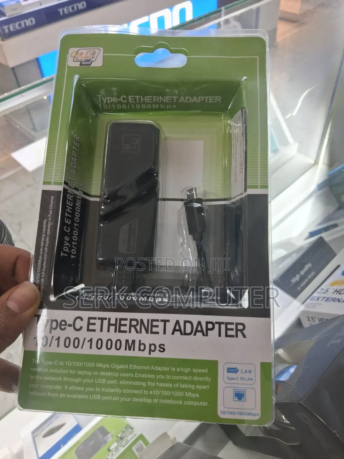 Type-C Ethernet Adapter: