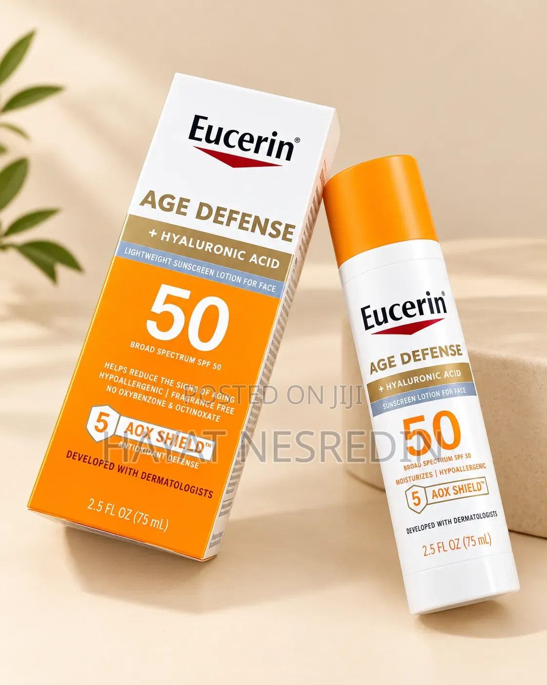 Eucerin Sun Age Defense Face Sunscreen Lotion SPF 50,