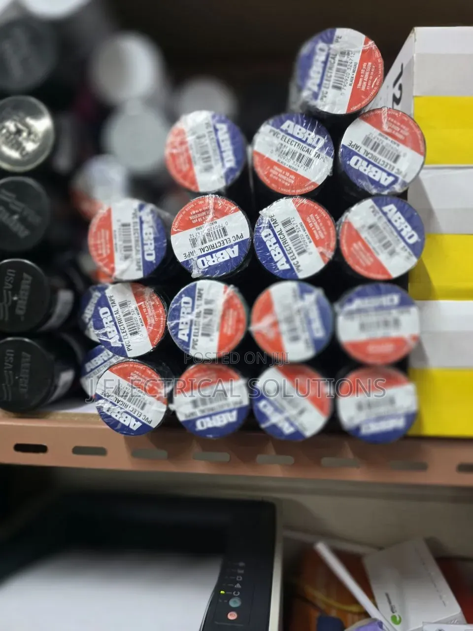 Heavy-Duty PVC Electrical Insulation Tape (Red, Black, Green, Yellow)