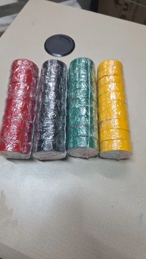 Heavy-Duty PVC Electrical Insulation Tape (Red, Black, Green, Yellow)