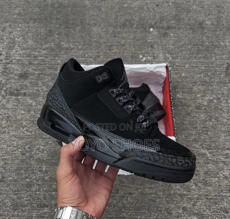Air Jordan 3 Black Cat Women's Fashion Sneaker