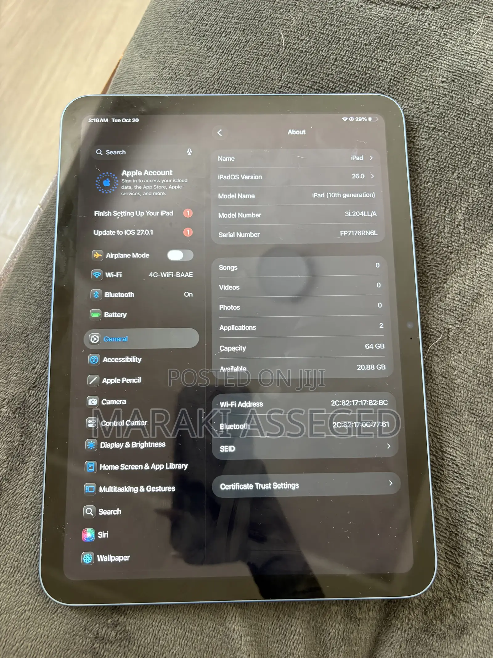 Apple iPad (2022) 64 GB Blue