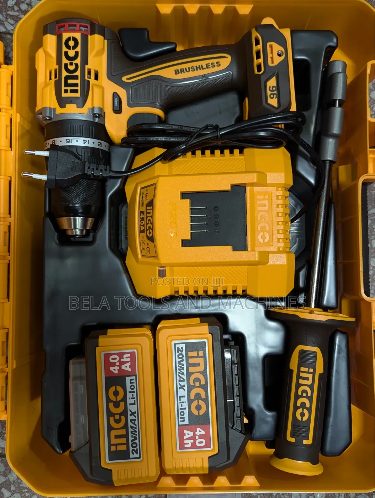 Ingco 96nm Cordless Chargeable Drill 20v 4Am Big Brushless Drill