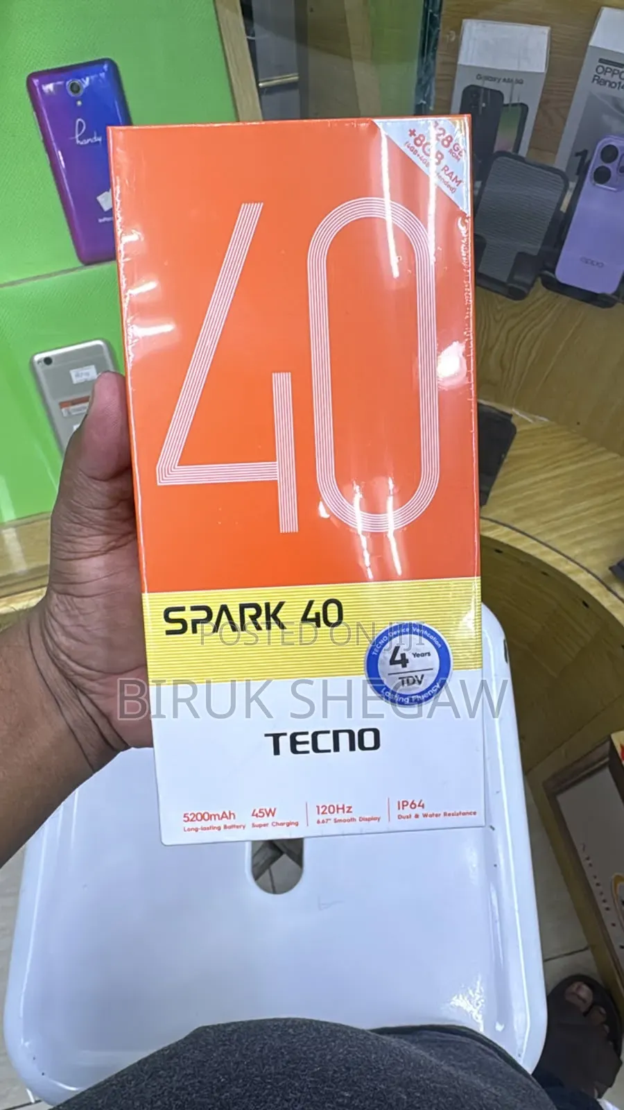 New Tecno Spark 40 128 GB Gray