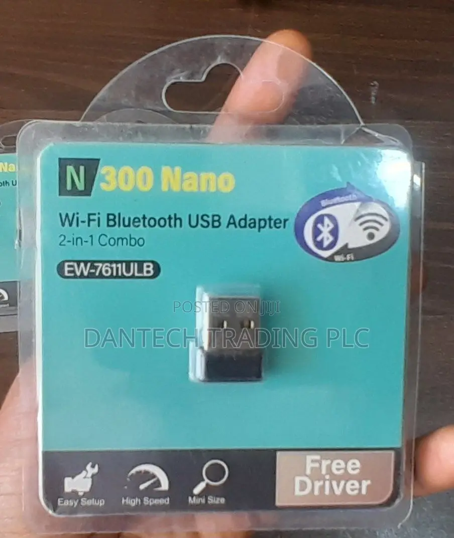 N300 Nano Wi-Fi & Bluetooth USB Adapter (EW-7611ULB)