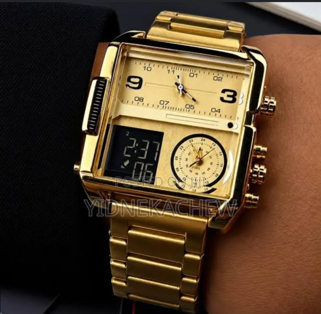 Fitron Square-Cased Men's Wrist Watch