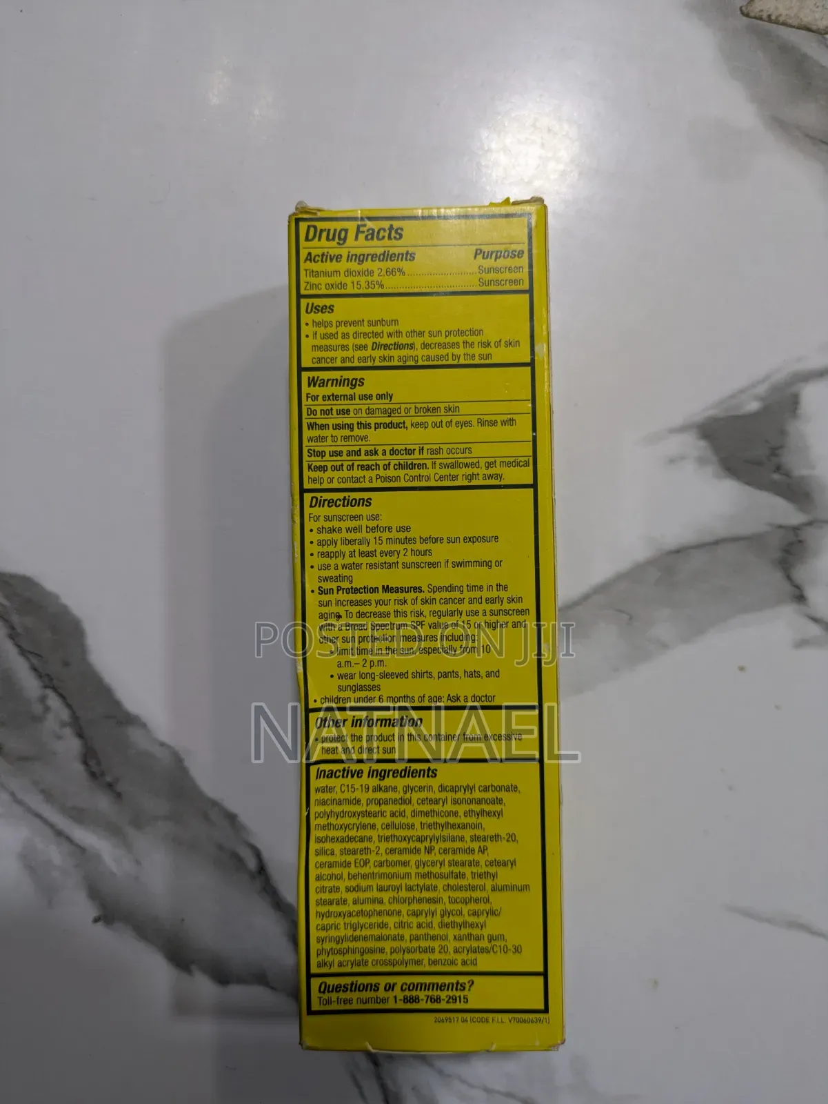 CeraVe Invisible Mineral Sunscreen SPF50 Face Lotion Titanium Dioxide
