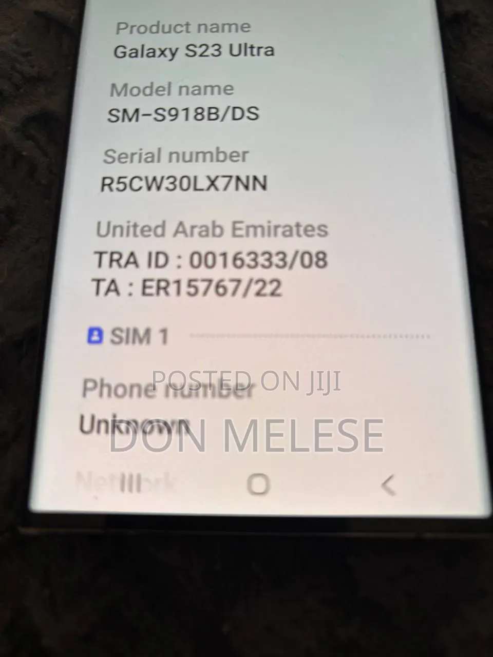 Samsung Galaxy S23 Ultra 512 GB Black