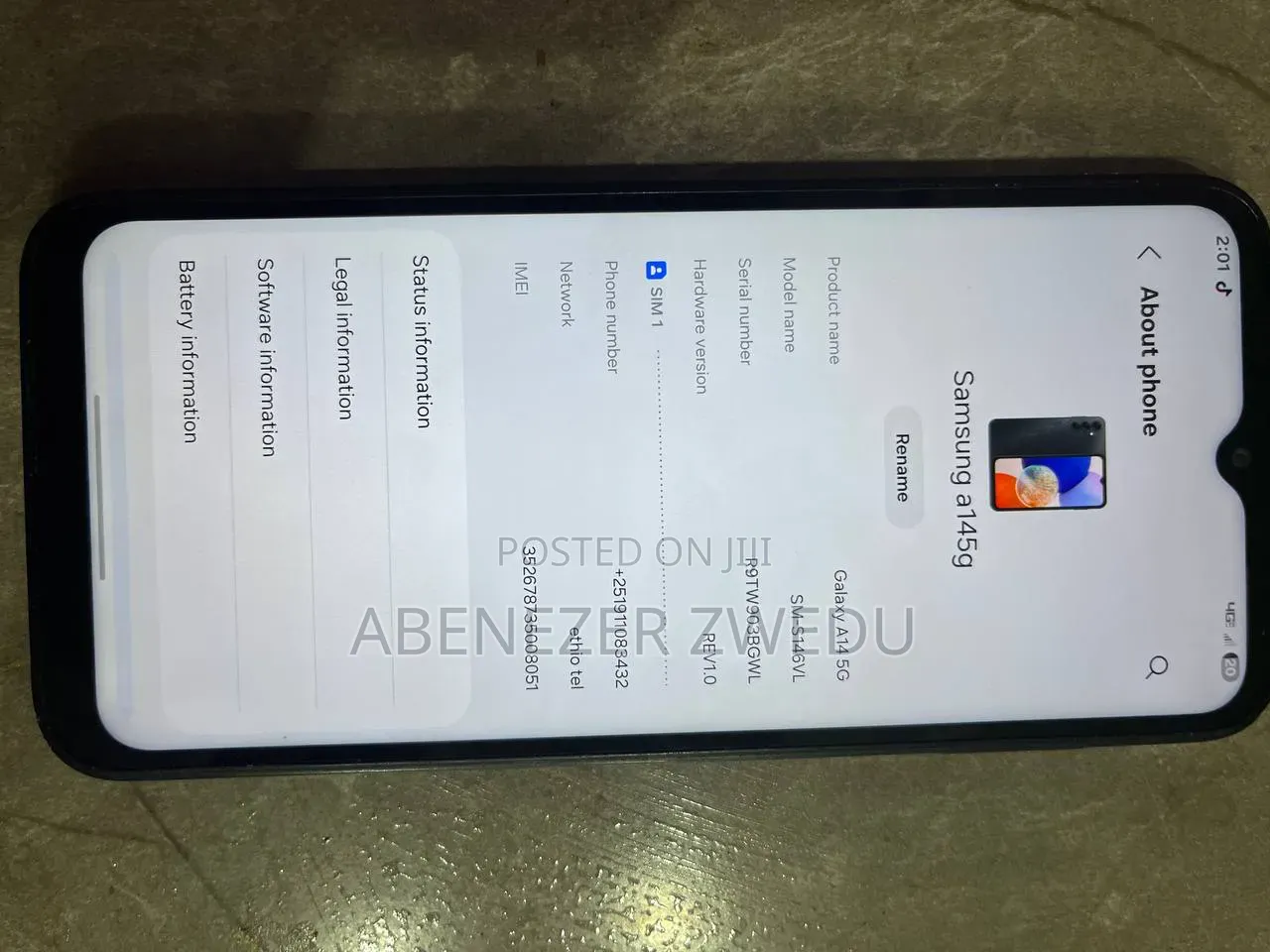 Samsung Galaxy A14 5G 64 GB Black