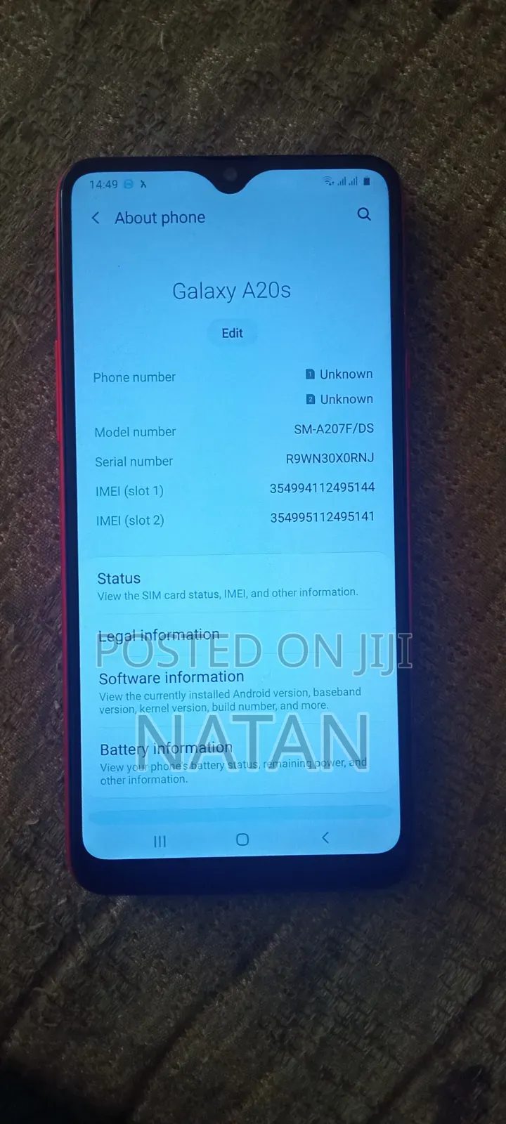 Samsung Galaxy A20s 32 GB Red