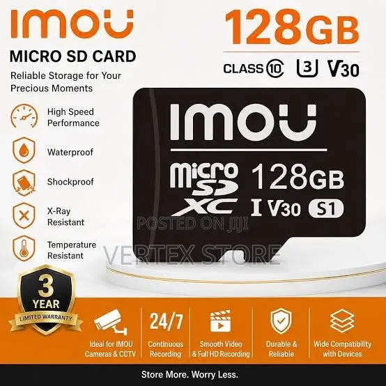 128GB Memory Card for CCTV & Security Cameras