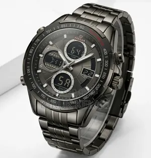 Dual-Display Sports Chronograph Watch