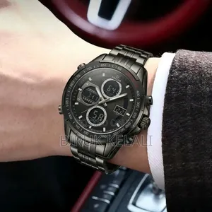 Dual-Display Sports Chronograph Watch
