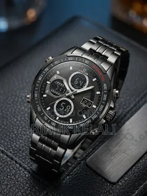 Dual-Display Sports Chronograph Watch